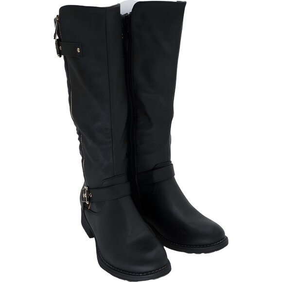 GLOBALWIN Women's Quilted Knee-High Riding Boots US 9 - Picture 4 of 6